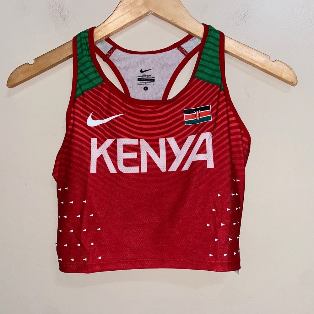 Nike Pro Elite Kenya Player Issue Women Track Running Racing Sports Bra S 801315
